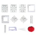 thumbnail image 2 of Patchwork & Sewing Acrylic Ruler - Multi-Function for Fabric Cutting & Quilting, Ref: 6439, 2 of 4