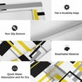 thumbnail image 6 of Yellow Black Geometric Outdoor Rug for Patio/Deck/Porch, Non-Slip Large Area Rug 5 x 8 Ft, Modern Simple Abstract Art Indoor Outdoor Rugs Washable Area Rugs, Reversible Camping Rug Carpet Runner, 6 of 8