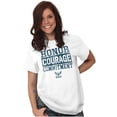 thumbnail image 4 of Navy Logo Honor Courage Commitment Men's Graphic T Shirt Tees Brisco Brands L, 4 of 6