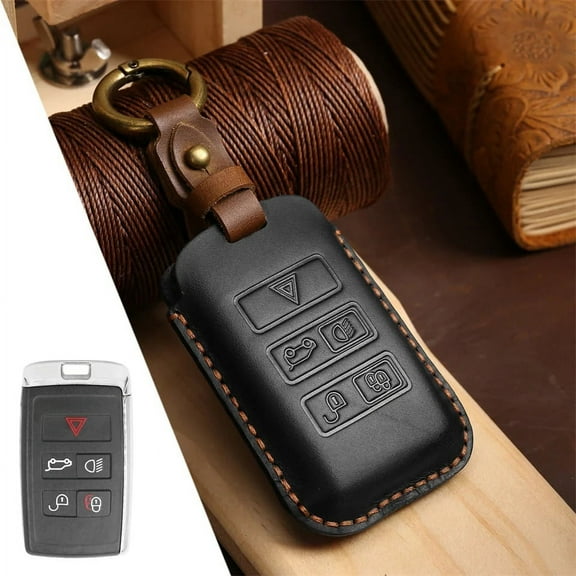 Car Key Case Holder Keychain For Land Rover Range Rover Discovery 5 Sport 2018 2019 For Jaguar XEL E-PACE 2019 Accessories