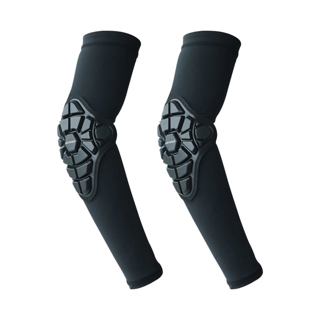 Baohd 1/2/3/5 2 Pcs Support de Coude Résistant aux Impacts pour Sports - Réglable et Évacuant l'Humidité Durable Noir TTG 1 Pce