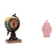 thumbnail image 1 of Figura de globo terráqueo, estatua moderna, reloj de mesa coleccionable, adorno artístico para estante, oficina, chimenea, dormitorio, armario, tarro, 1 of 8
