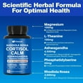 thumbnail image 2 of Rhodiola Rosea Cortisol Calm Supplement with Ashwagandha, L-Theanine & Magnesium - 90 Capsules Extra Strength, 2 of 7