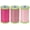 Almond Pink, Hot Pink, Pink, variant on 3-PACK - Coats Dual Duty Plus Hand Quilting Thread 325 Yards - Natural