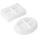 thumbnail image 1 of 2PCS Silicone Soap Dish Resin Mold Oval/Square Drain Soap Box, 1 of 5