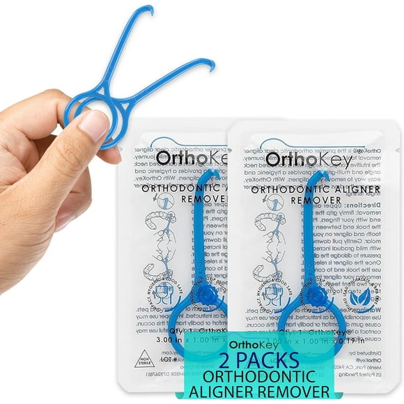 GHSDFBB Clear Aligner Removal Tool for Invisible Removable Braces, Retainers, and More – Blue (2 Pack)