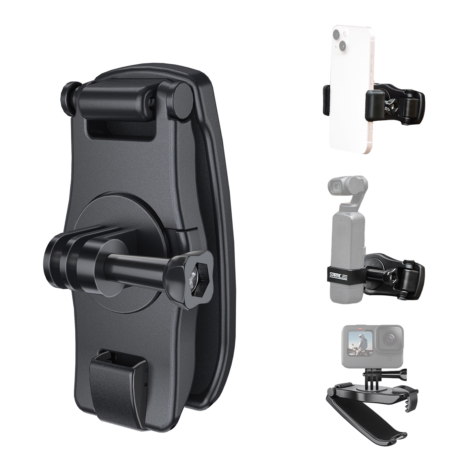 Backpack Camera Mount Strap Clip Mount Quick Release Rotatable