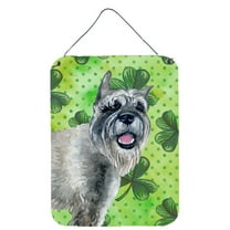 Schnauzer St Patrick's Wall or Door Hanging Prints