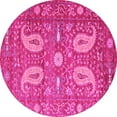 thumbnail image 1 of Ahgly Company Indoor Round Persian Pink Traditional Area Rugs, 8' Round, 1 of 4