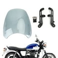 thumbnail image 1 of ABS Plastic Motor Windshield WindScreen for Triumph Bonneville T100 T120 Gray, 1 of 10