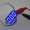 thumbnail image 5 of (5 Pack) JacobsParts DC 0-30V 3-Wire Voltmeter 3-Digit LED Display Panel Volt Meter Digital Voltage Tester (Blue), 5 of 5
