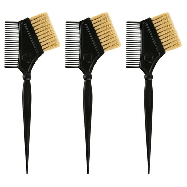 3 pinceles para teñir el cabello, pinceles de peluquería, pinceles para teñir el cabello en salones de belleza.