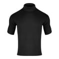 thumbnail image 6 of Breezora Men's Thermal Turtleneck T-Shirt Slim Fit Base Layer Short Sleeve Top for Spring and Autumn Comfort Wear S Size Black, 6 of 6