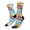 2 Black-2, variant on Rainbow Animals on Noah's Ark Print Adult Socks for Men & Women,Calf Socks, Ankle Socks,Boots Socks,Breathable Casual Sock,Unisex Crew Socks
