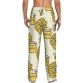 thumbnail image 3 of Kll Mens Pajama Pants For Men,Mens Lounge Pants,Funny Gifts For Men,Men'S Pajama Bottoms-Cartoon Honey Pot Bee Sunflower, 3 of 9