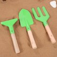 thumbnail image 3 of 4Pcs Set Kids Garden Tool Kit Light Green Gardening Tools For Children Aged 3 13 With Wooden Handle Design, 3 of 9