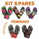 thumbnail image 2 of Kit 5 pares sandalias blogger mujer Deng Xun unisex, 2 of 2
