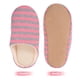 thumbnail image 5 of GOOHOCHY Pantuflas unisex de interior con rayas cálidas, de algodón, para otoño e invierno, para hombre y mujer, talla 38/39 (rosa), 5 of 8