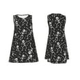 thumbnail image 7 of KLL Retro Skeleton Dancing On Halloween Party Pattern Womens Summer Dresses 2025,Loose Round Neck Sleeveless Sundresses Tank Dresses with Pockets, 7 of 7