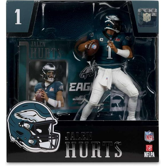 Mcfarlane Sportpicks NFL Figurine Posée de 7 Pouces - Jalen Hurts (Philadelphia Eagles) (Édition Super Bowl)