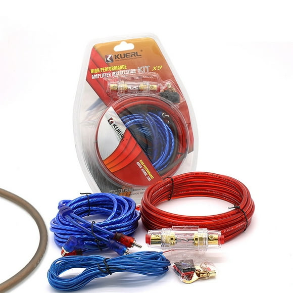 Haut-parleurs Audio Voiture Câblage kits Amplificateur de Câble Subwoofer Haut-Parleur Installation Fils Kit 10GA Câble d'Alimentation 60 AMP Fusible Titulaire