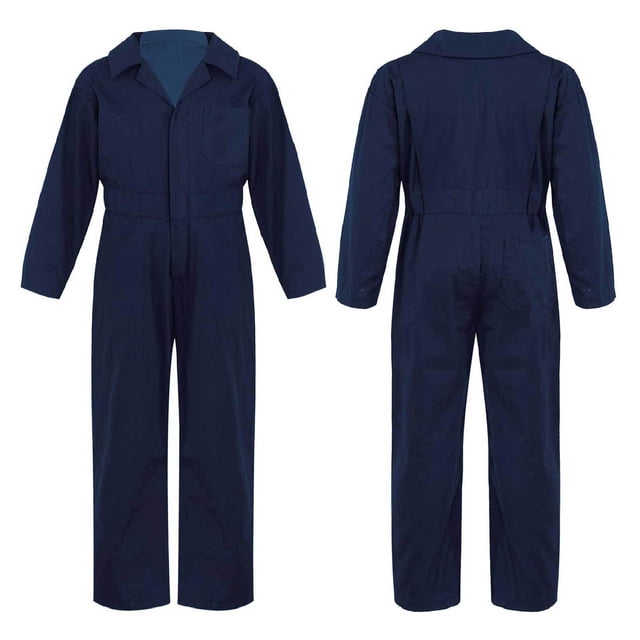Alvivi Combinaisons Mécaniques pour Filles et Garçons Combinaison Intégrale une Pièce Bleu Foncé 12