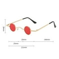 thumbnail image 6 of Eoperou Vintage Punk Small Round Lens Unisex Sunglasses Ultra Small Frame Hip Hop Style Women Men Sun Glasses Photo Props, 6 of 8