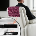 thumbnail image 5 of Xixirimido Cheetah Leopard Pink Pattern Recliner Chair Covers for Reclining Chair, PU Leather Headrest Protector for Sofa Recliner Headrest Cover Sofa Slipcovers for Home, 3Pcs, 5 of 7
