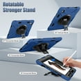 thumbnail image 6 of GEAK Compatible with Apple iPad A16 11th/10th Generation 11 inch Case with Screen Protector, 360° Shockproof Stand Cover Case with Pencil Holder for iPad 10th 11th Gen 2025, 6 of 8