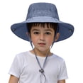 thumbnail image 5 of Gibobby Baby Sun Hat UPF 50+ Sun Protective Toddler Bucket Hat Cartoon Print Wide Brim Summer Outdoor Play Beach Hat for Boys Girls 12-18 Months 1T 2T 3T 4T 5T 6T(3-10 Years,Navy), 5 of 6