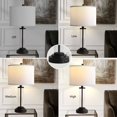 thumbnail image 5 of Modern Style Touch Control Table Lamps Set of 2 with 2 USB Charging Ports, For Living Room Bedroom Home Office,LED Bulb Include,22 * 11.8 * 11.8 Inch, 5 of 7