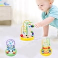 thumbnail image 1 of 2PCS Mini Cartoon Animal Small Round Bead Wood Toy Hard Material Early Education Toys, 1 of 7