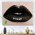 thumbnail image 2 of Designart ' Close-Up Of Gorgeous Female Lips I ' Modern Canvas Wall Art Print, 2 of 4
