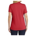 thumbnail image 4 of Womens Dry Zone UV Polyester Micro-Mesh Polo Rich Red 3X-Large, 4 of 6