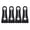 Black, variant on Fanoery 4Pcs Car Door Lock Sound Deadener Damper Buffer Rattling Screaks Soundproof Deaf Seal Buffer Auto Accessory