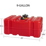 Scepter 9 Gallon Rectangular Portable Marine & Boat Fuel Container