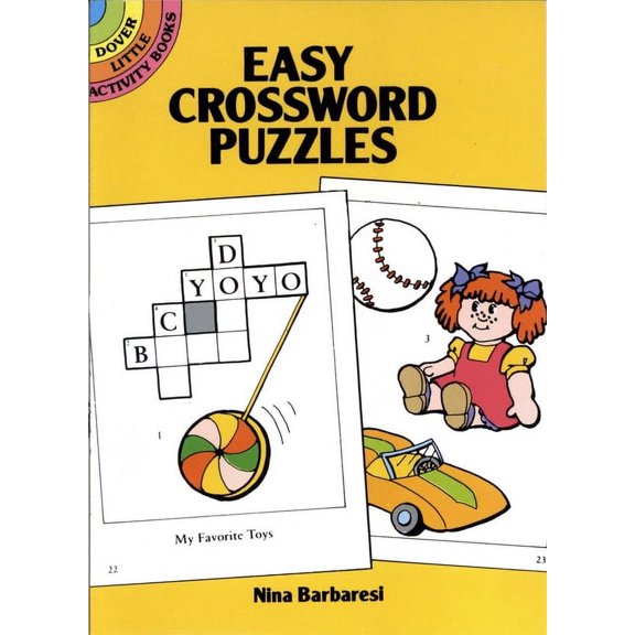 Easy Crossword Puzzles (Little Activity Books) by Nina Barbaresi (Paperback), English