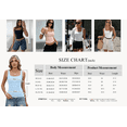 thumbnail image 4 of ANRABESS Women's Square Neck Tank Tops Double Lined Workout Tops for Women Trendy Summer Seamless Slim Fitted Basic Tight T Shirts Light Green XL, 4 of 11