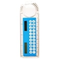 thumbnail image 2 of Dusknt Statnery Calculator Ruler, Transparent 4 in 1 Measuring Tool with Magnifier & Protractor, Digital Multifunctn for Studants Sch00l Ofice, Blue, 2 of 5