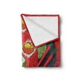 thumbnail image 2 of Wasabi Soft Flannel Fleece Throw Blanket, Soy Sauce and Delicious Sushi Plate with Chopsticks Cartoon Composition, Cozy Plush for Indoor and Outdoor Use, 50" x 60", Vermilion Multicolor, by Ambesonne, 2 of 5