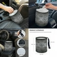 thumbnail image 7 of Renewold Spider Web Print Gray Car Seat Covers Front Back Seats Set of 14, with Halloween Steering Wheel Seatbelt Pad Trash Bin Armrest Cushion Rearview Mirror Cover Gear Shift Cover Set Cup Holder, 7 of 7