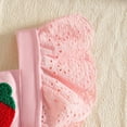 thumbnail image 6 of Sopiago Baby Girl Clothes Summer Outfit Newborn Strawberry Bow Ruffle Sleeveless Tulle Romper Dress Cute Infant Onesie Pink,3-6 Months, 6 of 6