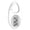 White, variant on QIUXUJ-6.8cm Clip On Digital Pedometer, Ergonomic Carabiner Step Counter, Portable Daily Walking Fitness Tracker for Outdoor Workout Hiking, Compact Pocket Sports Accessory Supplies (Black-B)