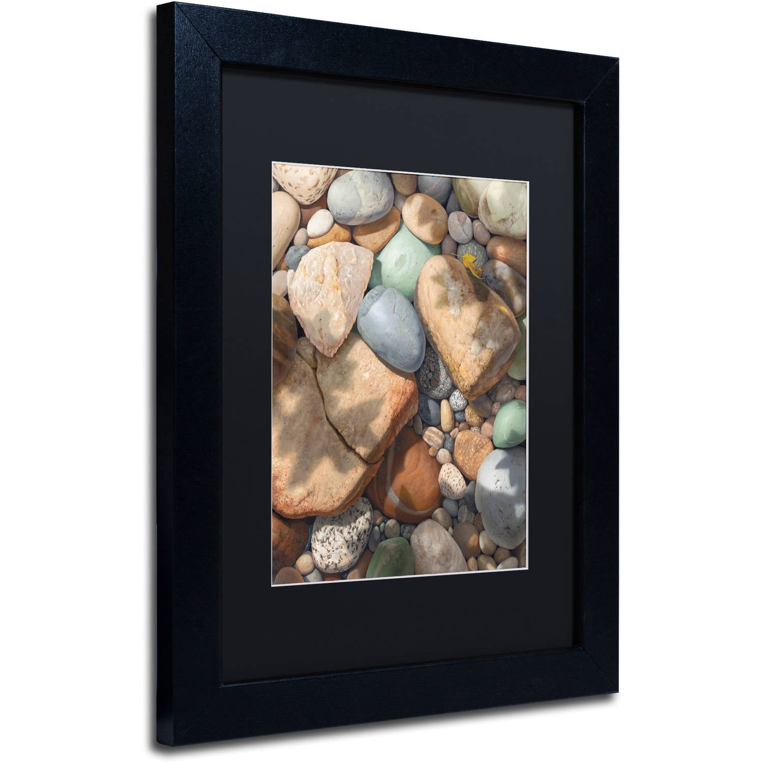 Trademark Fine Art "Above the Shadows Break" Canvas Art by Stephen Stavast, Black Matte, Black Frame