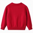 thumbnail image 5 of Gibobby Sweater Girls Long Sleeve Knitted Cardigan Sweaters with Bowknot Button Closure 12 Months 2t 3t 4t Kids Sweater Jacket Outwear(3-4 Years,Red), 5 of 5