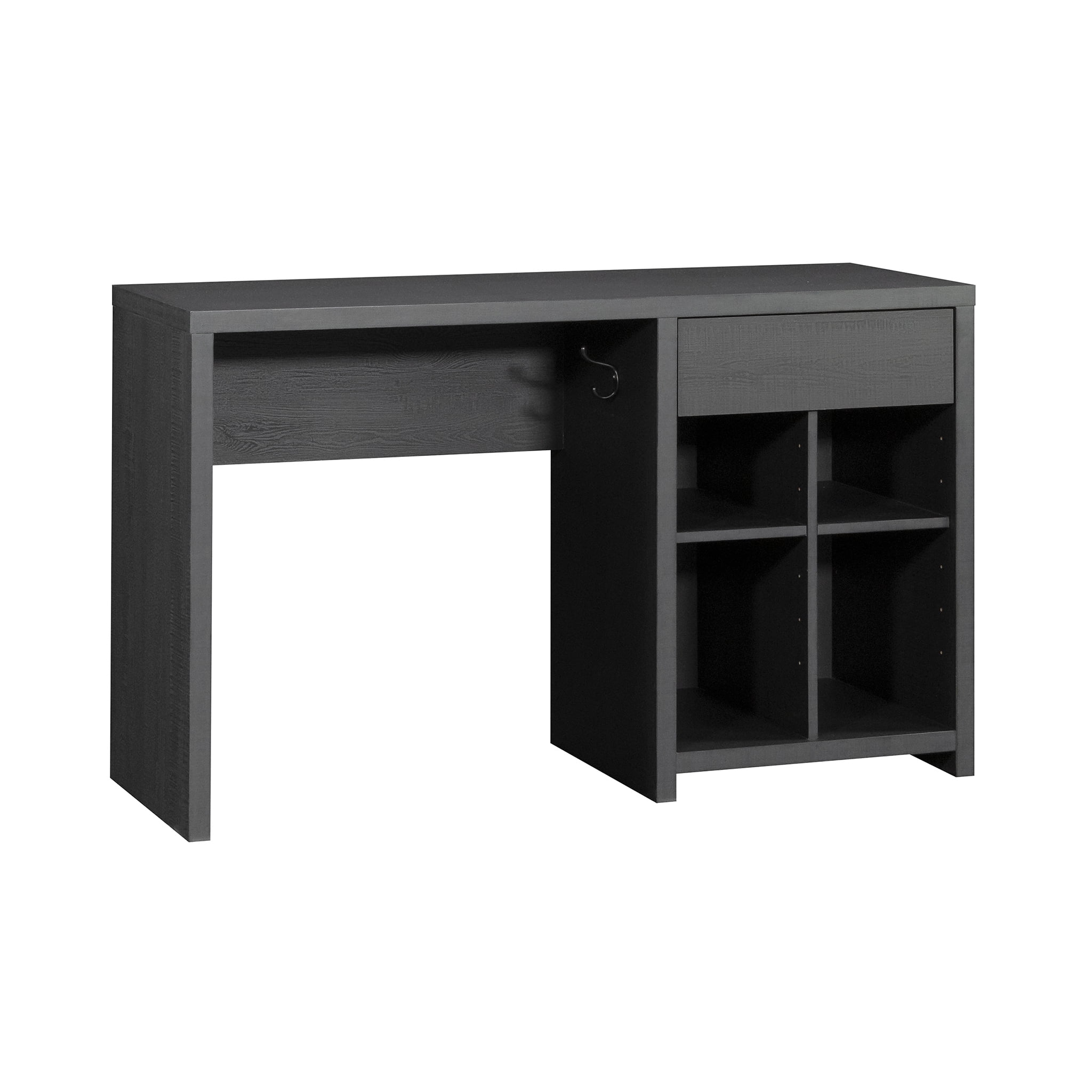 Mainstays Westley Adjustable Shelf Desk with Gaming Headphone Hook and Cable Management, Black Finish