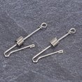 thumbnail image 1 of 2PCS Bagues de Pied d'Oiseau en Acier Inoxydable Anti-Dérapant Ouverture Boucle de Jambe, 1 of 8