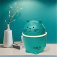 thumbnail image 5 of 1PC Desktop Trash Can Desktop Trash Can With Lid Mini Lid Cartoon Shape Cute Small Trash Can Japanese Household Trash Bucket Green, 5 of 5