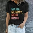 thumbnail image 6 of LYXSSBYX Mama Shirts for Women Short Sleeve Women's Letter Printed Short Sleeved Casual Loose Top Short Sleeved Round Neck Top/shirt, 6 of 6