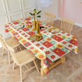 thumbnail image 3 of Pioneer Flower Floral Print Pattern Rectangle Tablecloth 60"x102", Waterproof Polyester Table Cloth, Wipeable Spillproof for Dining Camping Indoor Outdoor, 3 of 6